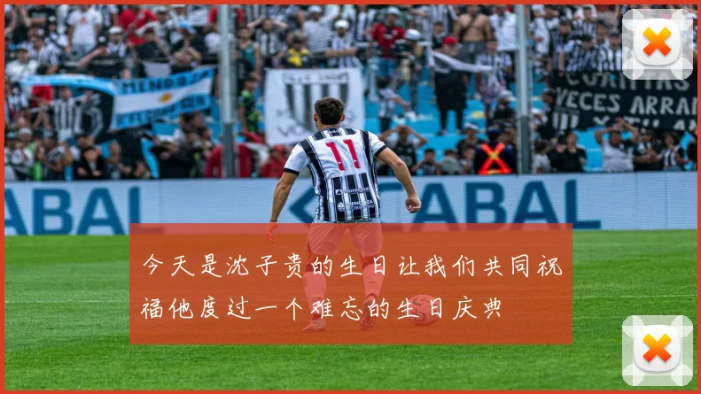 今天是沈子贵的生日让我们共同祝福他度过一个难忘的生日庆典