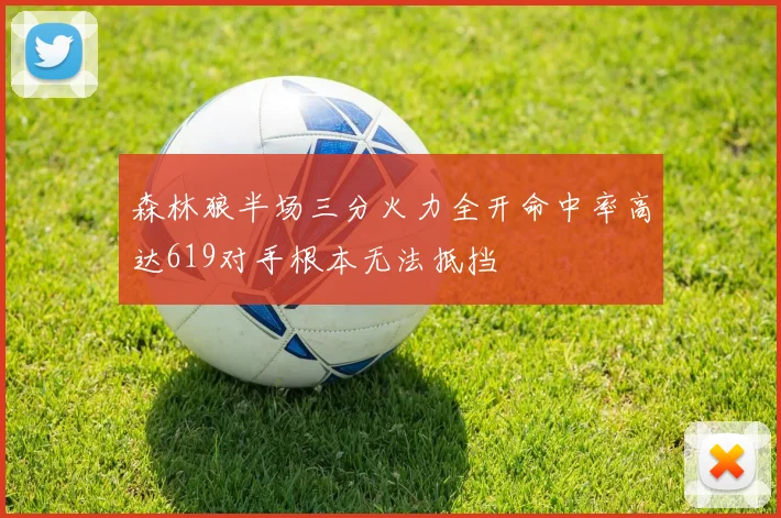 森林狼半场三分火力全开命中率高达619对手根本无法抵挡
